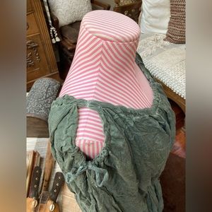 Free People olive green oversized top Large